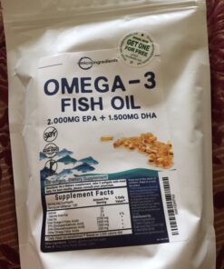 Triple Strength Omega 3 Fish Oil Supplements 4200mg Per Serving, 240 Softgels – Lemon Flavored – Burpless (Enteric-Coated) | EPA 1200mg + DHA 900mg | Deep Sea Fish, Wild Caught from Norwegian Waters 240 Count (Pack of 1) 33 81GgrbumOL