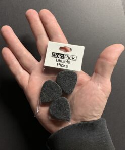 Alternative view of Felt Ukulele Picks, 6 Piece BoloPick Original Recipe Felt Picks for Ukulele, Guitar, Bass, Autoharp, Banjo Geezer Black