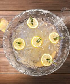 Party Essentials 10 Count Hard Plastic Swirled Coffee/Punch Bowl Cups, 8 oz, Clear 10 Count (Pack of 1) 7 81Gi6659L