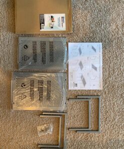 SimpleHouseware Expandable Stackable Kitchen Cabinet and Counter Shelf Organizer, Silver Metal Top 40 81GiHUpFrLL