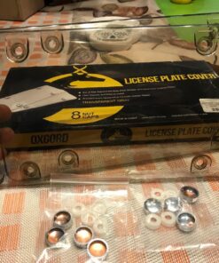 OxGord Two Pack Tinted Auto License Cover for Car, SUV, Truck Van 2 Covers Protects License Plate Novelty Cover Front Rear Shield Smoke UV Protection 20 81GjD4TBa5L