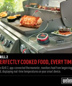 iDevices iGrill 2 Bluetooth Smart Meat Thermometer w/2 Color-Coded Meat Probes, 200-Hour Battery Life, Illuminated Display and LED Temperature Readout 35 81GjFHIORL 1