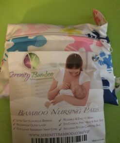 Washable Organic Bamboo Nursing Pads 8 Pack Colors (4 Pair) with Laundry Bag - Natural and Reusable, Ultra Soft, and Super Absorbent for The Ultimate Luxury Breast Pad - by Serenity Bamboo 12cm - Extra Thick Colors 27 81GjQI7EUkL