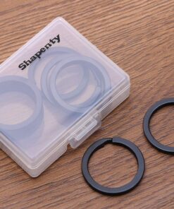 Shapenty 1 Inch/25mm Diameter Metal Flat Split Key Chains Rings for Home Car Keys Attachment (Black,10PCS/Box) 24 81Gk0q440nL