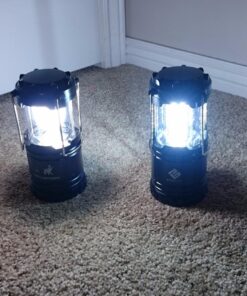 Etekcity Lantern Camping Essentials Lights, Led Lantern for Power Outages, Tent Lights for Emergency, Hurricane, Battery Powered Flashlight, Survival Kits, Operated Lamp, 2 Pack, Black 42 81Gk1y5rjqL