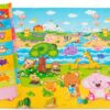 Baby Care Play Mat (Large, Playful - Pinko & Friend) 82'' x 55'' Original One-Piece Reversible Rollable Waterproof Play Mat for Infants, Babies, Toddler, and Kids Large 43 81Gk6HN4lOL