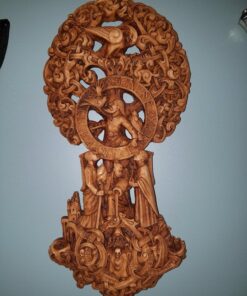 Dryad Design World Tree Yggdrasil Wall Plaque Wood Finish 13 81GlSKiN37L