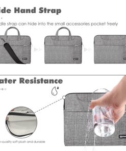 Qishare Laptop Case Laptop Shoulder Bag 11.6-12" Gray Lines 75 81GlllJiodL