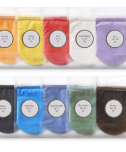 Epoxy Color Pigment-10 Color, with Mini Hand Epoxy Mixer, Mica Powder for Epoxy Resin Dye, Cosmetic Grade Soap Colorant, Natural Slime Coloring with Paint Mixing Tool for Cup Tumbler Turner 10 Selection Kit 32 81Gm8i9sUL