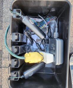 SOCKiTBOX – The Original Weatherproof Connection Box – Indoor & Outdoor Electrical Power Cord Enclosure for Timers, Extension Cables, Transformers, Power Strips, Lights, Tools & More – Medium – Black 25 81GmnbhB4IL