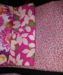 RayLineDo® 10 Pcs Different Pattern Multi Color 100% Cotton Poplin Fabric Fat Quarter Bundle 18" x 22" Patchwork Quilting Fabric Yellow and Pink Series 21 81Gn0 tcmLL