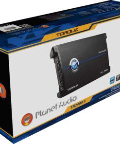 Planet Audio TR2400.4 4 Channel Car Amplifier - 2400 Watts, Full Range, Class A/B, 2/4 Ohm Stable, Mosfet Power Supply, Bridgeable 2400 Watt 4-Channel 13 81GnBB8dB3L