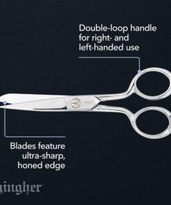 Alternative view of Fiskars (5 in.) Gingher Knife-edge Sewing Scissors, Silver 5" Knife Edge