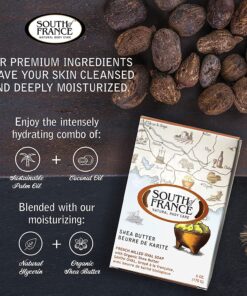 South Of France Natural Bar Soap, Shea Butter, 6 Ounce (Pack of 2) 10 81GpcUnuLEL