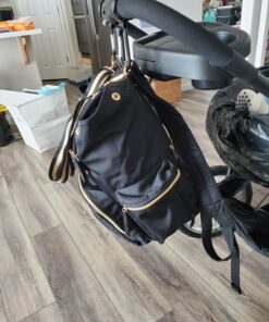 Baby Diaper Bag Backpack with Stroller Hooks, Pipi bear Multi-function Stylish Travel Diaper Back Pack for Mom and Dad, Baby Changing Bag, Maternity Nappy Bag for Boys and Girls, Large Capacity, Black 90 81GrkPzndjL