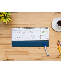 Undated Desk Weekly Daily Calendar Planner, Scheduler Memo Pad, Appointment Book, 11.8 x 4 Inches Type A 15 81GueWPKOJL