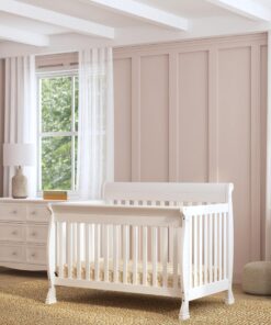 DaVinci Kalani 4-in-1 Convertible Crib in White, Greenguard Gold Certified 31 81GvUC7u73L
