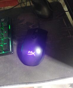 HyperX Pulsefire Core - RGB Gaming Mouse, Software Controlled RGB Light Effects & Macro Customization, Pixart 3327 Sensor up to 6,200DPI, 7 Programmable Buttons, Mouse Weight 87g,Black Black 30 81Gx3tbTdFL