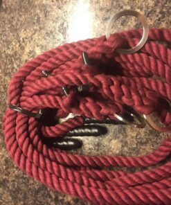 Ravenox Natural Twisted Cotton Rope | Made in The USA | Strong Triple-Strand Cordage for Sports, Décor, Pet Toys, Crafts, Macramé & Indoor Outdoor Use| by The Foot & Diameter (Multiple Color) Burgundy 1/2 Inch x 100 Feet 15 81GxLLjDvL