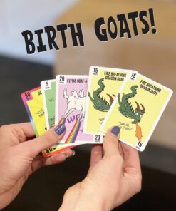 Goat Lords - Most Addicting Card Game for Adults, Teens, Kids (Boy and Girl) Ages 7 and Up. Family Board Games, Fun Game, Card Games for Families or Family Game Night! A Great Gift Idea! Original 16 81GyBXJfDJL