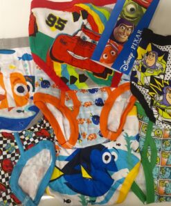 Disney Boys' Pixar 100% Combed Cotton Briefs with Cars, Toy Story, Nemo, Monsters Inc & The Incredibles in Sizes 2/3t and 4t 4 7-pack 23 81Gzv yA1 L