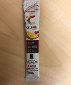 CELSIUS On-the-Go Powder Stick Packs, Cranberry Lemon, 0.18 Ounce - 14 Count (Pack of 1) OTG Cranberry Lemon 19 81H MNKmrNL