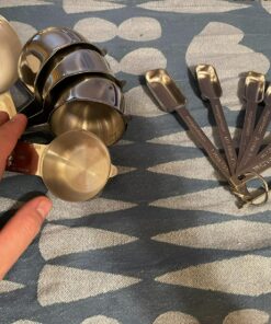 Stainless Steel Measuring Cups & Spoons Set - Heavy Duty, Stackable 13-Piece Set - Dry Foods, Liquids, Dishwasher-safe - Professional Metal Kitchen Utensils By Morgenhaan 13-Piece Baker's Bliss Kit 37 81H uyfHWML 1