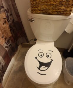 Funny Animation Big Eyes Cute Toilet Wall Decal Bathroom Home Sticker Bedroom Kitchen Art Picture DIY Murals Vinyl Paper Decoration Wallpaper for Children Potty Training Nursery Baby Teen Senior 31 81H0rVTdOAL