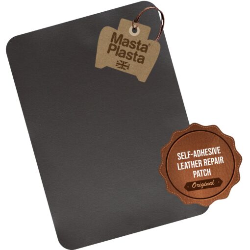 MastaPlasta Original Self-Adhesive Leather Repair Patch - Dark Brown 11" x 8" (28 x 20 cm), Instant Upholstery-Quality Scratch & Tear Repair for Sofas, Car Interiors, Bags, Vinyl & More B Dark Brown Leather