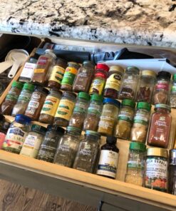 Rev-A-Shelf 22" 3 Tiered Seasoning Organizer, Trim-to-Fit Wooden Kitchen Draw and Cabinet Home Storage Insert, Pull Out Spice Rack, Maple, 4SDI-24 22 Inch 31 81H26YVh5L