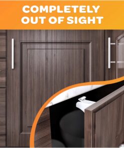 Jambini Magnetic Cabinet Locks - Child Safety Locks for Cabinets and Drawers - Drawer Locks Baby Proofing Cabinet Locks for Babies (4 Locks + 1 Key) 27 81H2dM1MML