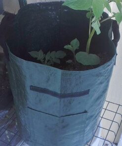 Upstreet Garden Grow Bags – 2 Pack Garden Bags to Grow Vegetables: Carrot, Tomato, Onion, Potato Planting Bags with Flap, Eco-Friendly, Heavy Duty Fabric Planting Pots 2 - Pack 36 81H3NkMFFtL