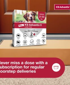 K9 Advantix II Large Dog Vet-Recommended Flea, Tick & Mosquito Treatment & Prevention | Dogs 21-55 lbs. | 2-Mo Supply 2 Pack Large Dog only 29 81H4sRSzzkL