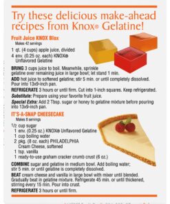 Knox Unflavored Gelatin (4 Envelopes) 1 Ounce (Pack of 1) 16 81H5lqgwaoL