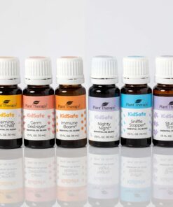 Plant Therapy KidSafe Essential Oil Starter Set for Focus, Calming, Sleep, Immune Support 100% Pure, 6 Undiluted Blends, Natural Aromatherapy, Therapeutic Grade 10 mL (1/3 oz) 6 Count (Pack of 1) 11 81H6PrZ3cqL