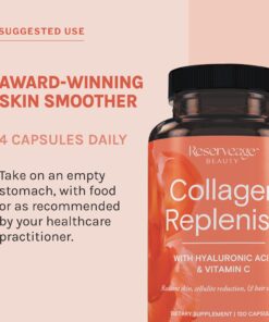 Reserveage Beauty, Collagen Replenish, Collagen Booster, Collagen Supplement for Skin Care and Hair Growth, Supports Natural Elastin Production, 120 (30 Servings) 10 81H8rm9rxTL