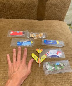 Neliblu Bulk Pack of 72 Airplane Gliders Party Favors for Kids - Party Pack Individually Wrapped Flying Paper Planes – Assorted Designs - for Rewards and Prizes, Pinata Fillers, Carnival Prizes 30 81H9hMBuQL