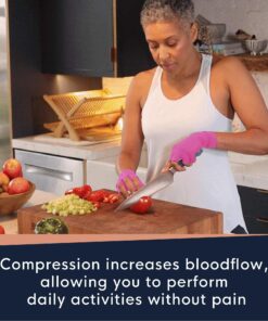 Copper Compression Arthritis Gloves | Fingerless Arthritis Carpal Tunnel Pain Relief Gloves For Men & Women | Hand Support Wrist Brace For Rheumatoid, Tendonitis, Swelling, Crocheting, Typing (M) Black Medium (1 Pair) 25 81HAYOtq60L 2