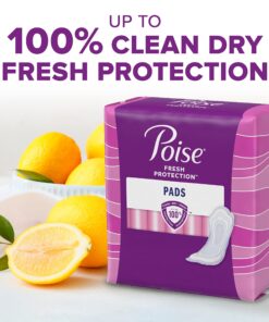 Poise Incontinence Pads & Postpartum Incontinence Pads, 4 Drop Moderate Absorbency, Regular Length, 66 Count, Packaging May Vary 8 81HC6NKIqrL