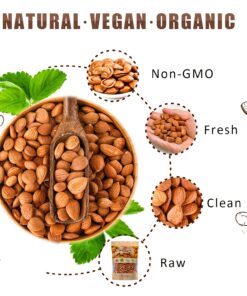 Mighty Apricot USDA Organic Bitter Apricot Kernels(1LB) 16oz, Natural Raw Bitter Apricot Seeds, Vegan, Non-GMO, Gluten Free, Great source of Vitamin B17 and B15 1 Pound (Pack of 1) 17 81HDmCW0FuL