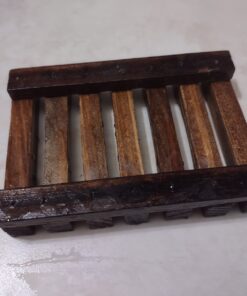 Magift Piece Home Bathroom Soap Case, Sink Deck Bathtub Shower Dish, Rectangular, Hand Craft, Natural Wooden Holder for Sponges, Scrubber, 2 Count(Pack of 1), Brown 2 Pack Brown 39 81HELyaNNXL