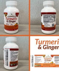 Extra Strength Turmeric Curcumin and Ginger & BioPerine - 1965mg Joint Support Supplement for Aches with Black Pepper Powder Extract - Premium Made in USA | Vegan Natural Non GMO Pills | 90 Capsules 25 81HEzXefpZL 1