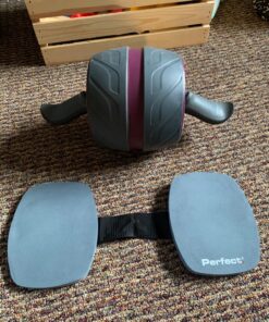 Perfect Fitness Ab Carver Pro Roller Wheel With Built In Spring Resistance, At Home Core Workout Equipment, Red 28 81HFrfhaxRL