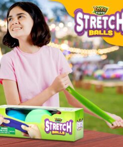 YoYa Toys Pull, Stretch and Squeeze Stress Balls - 3 Balls, Elastic Sensory Balls for Stress and Anxiety Relief, Autism and Special Needs Toys, Calming Fidgets for Kids and Adults, Ideal for Classroom Stretch Pack of 3 28 81HICKs0MoL