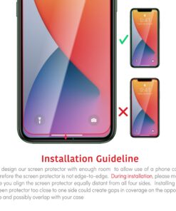 TALK WORKS Tempered Glass Screen Protector for iPhone 11 Pro/XS/X - Case Compatible, Anti-Glare, Shatter & Crack Proof, Ultra Thin (Pack of 3) Without Installation Tray 18 81HIEzbeOqL
