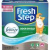 Fresh Step Odor Shield Scented Litter with the Power of Febreze, Clumping Cat Litter, 25 Pounds N/A 25 lb 40 81HIJxgrxWL
