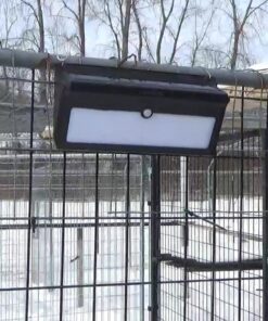 Luposwiten Solar Lights Outdoor Waterproof 100 LED Solar Powered Outdoor Lights, Motion Sensor Outdoor Lights for Front Door, Yard, Garage, Garden, Patio, Deck (4 Pack) 49 81HJEOYCBsL