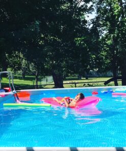 Intex 24ft X 12ft X 52in Ultra Frame Rectangular Pool Set with Sand Filter Pump, Ladder, Ground Cloth & Pool Cover 24 ft x 12 ft x 52 in 40 81HMCaVVGML