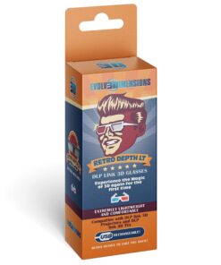 RetroDepth LT Lightweight Rechargeable DLP Link 3D Glasses for all DLP 3D Projectors (Benq, Optoma, Acer, Vivitek, Dell Etc) by Evolv3Dimensions (2 Pack) 17 81HMjp0g46L