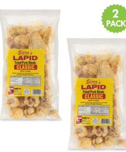 Alternative view of Elena's Original Lapid Fried Pork Rinds Classic or Pork Chicharon Pack of Two 3 Oz Per Pack 3 Ounce (Pack of 2)